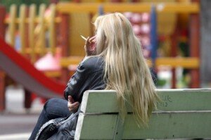 Bulgaria_women_park_bench_smoking